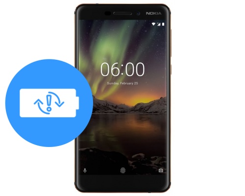 Замена аккумулятора (батареи) Nokia 6.1