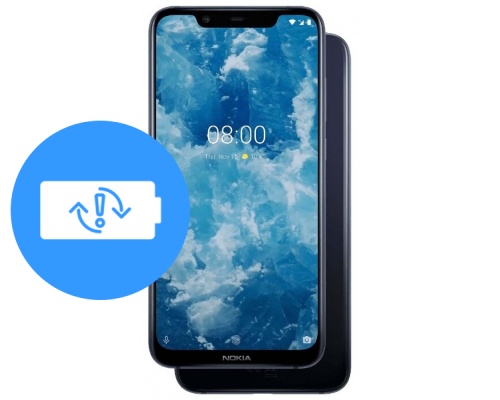 Замена аккумулятора (батареи) Nokia 8.1